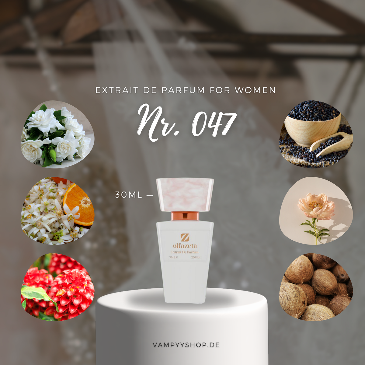 Nr. 047 - DAMENPARFÜM MIT 30% ESSENZ - PARFÜMEXTRAKT vampyy.shop