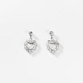 Festliche Zirkonohrringe aus rhodiniertem Metall vampyy.shop