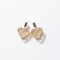 24K vergoldete ovale Zirkon-Herz-Ohrringe vampyy.shop
