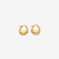 18k Vergoldete Ohrringe „oval“ vampyy.shop
