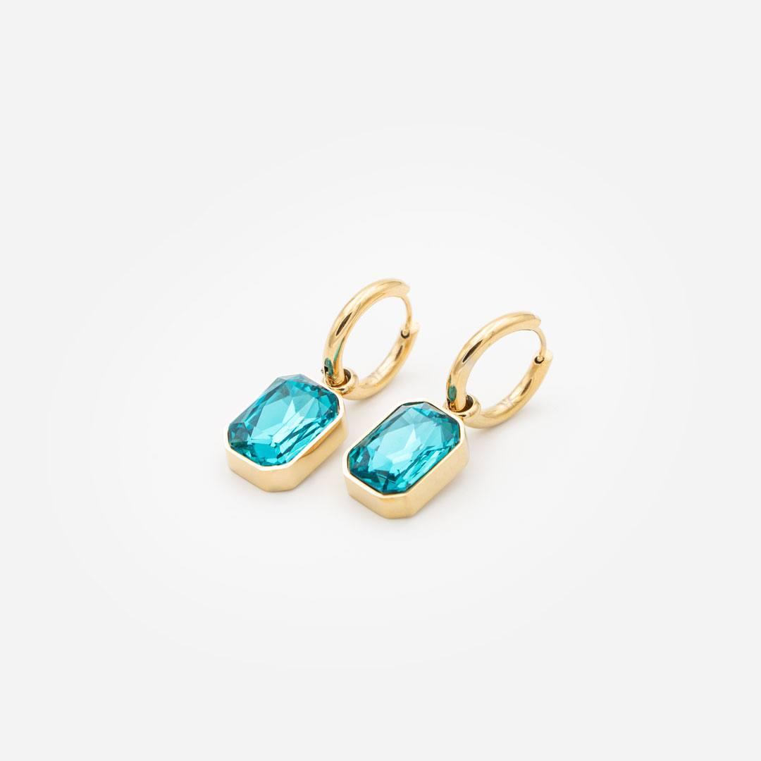 18k Vergoldete Ohrringe „turquoise Royal“ vampyy.shop