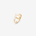 18k Vergoldeter Ring „gold & White“ vampyy.shop