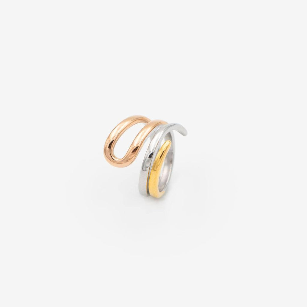 Ring „metallic Trio“, Rosévergoldet & 18k vergoldet vampyy.shop