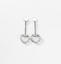 amore luccicante | Ohrringe, rhodiniert - vampyy.shop